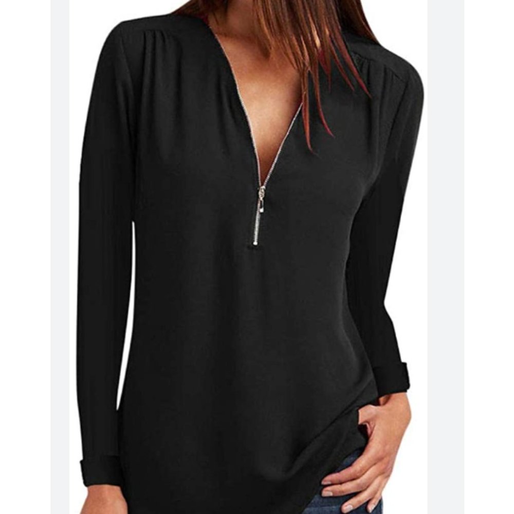 Dynamite Zipper Lightweight Sweater